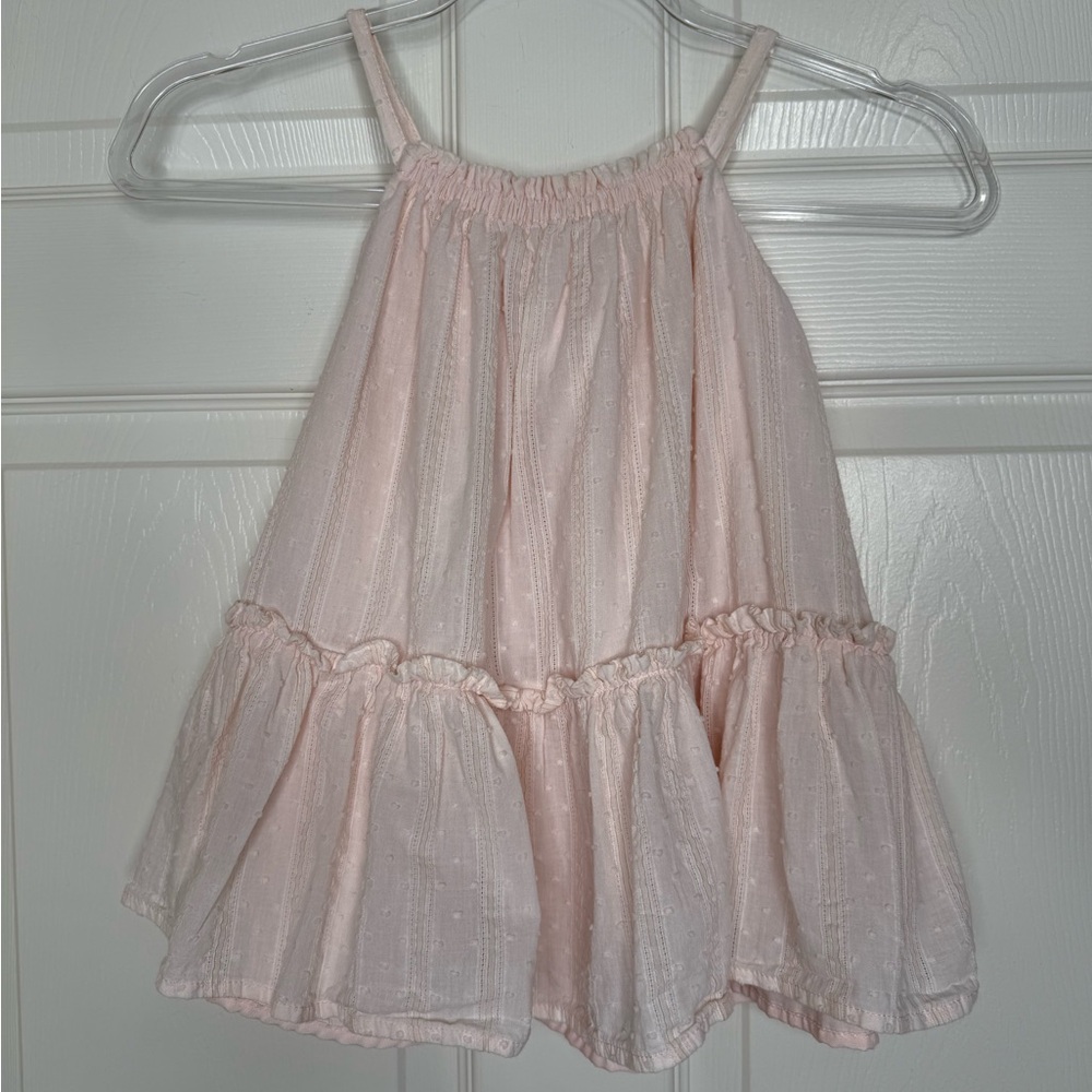 Rachel Zoe Girls Toddler Size 2T Dress Bundle Pink Swiss Dot Floral Cotton - Picture 2 of 12